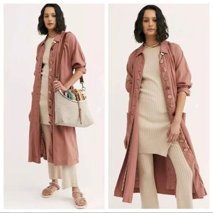 NWT Free People Meet Me In Montauk Duster Jacket